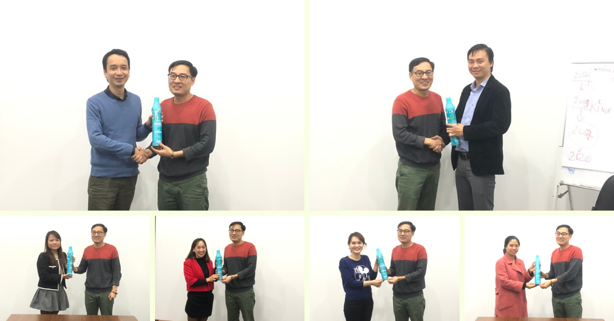 Ông Lê Văn Tôn tặng bình Oxy Lá Xanh cho CBNV tập đoàn MCC Group